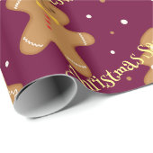 パーソナライズされたクリスマスパターンのラッピング紙 ラッピングペーパー (ロールコーナー)