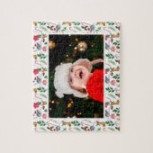 パーソナライズされたクリスマスパターン写真ギフト ジグソーパズル (縦)