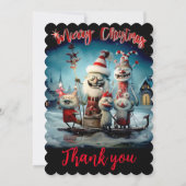 パーソナライズされたクリスマスパーティーおもしろグッズ 招待状 (裏面)