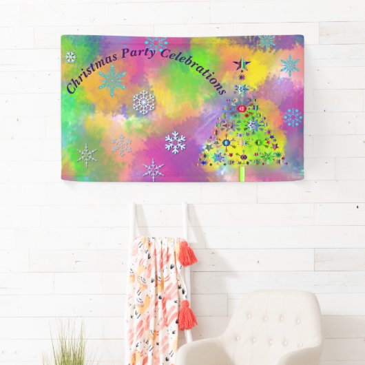 パーソナライズされたクリスマスパーティーお祝い 横断幕 (インサイチュ)