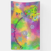 パーソナライズされたクリスマスパーティーお祝い 横断幕 (縦)