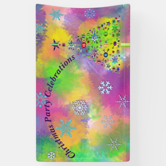 パーソナライズされたクリスマスパーティーお祝い 横断幕 (縦)