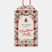 パーソナライズされたクリスマスパーティーのお土産 ギフトタグ (正面)