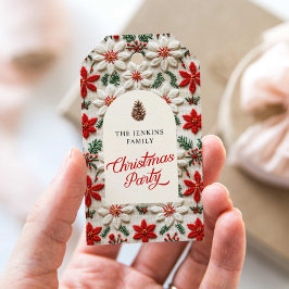 パーソナライズされたクリスマスパーティーのお土産 ギフトタグ