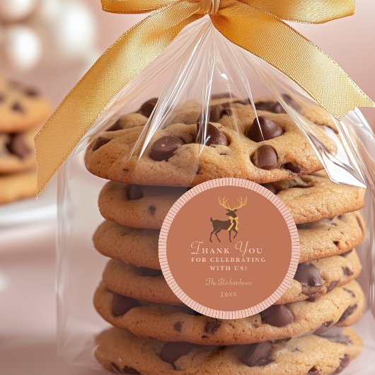 パーソナライズされたクリスマスパーティー特典シール ラウンドシール