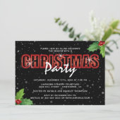 パーソナライズされたクリスマスパーティー 招待状 (スタンド正面)