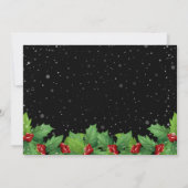 パーソナライズされたクリスマスパーティー 招待状 (裏面)