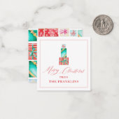 パーソナライズされたクリスマスフェスティバルギフト囲いカード ノートカード (正面/裏面インサイチュ)