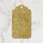 パーソナライズされたクリスマスフォイルラベル ギフトタグ (裏面)