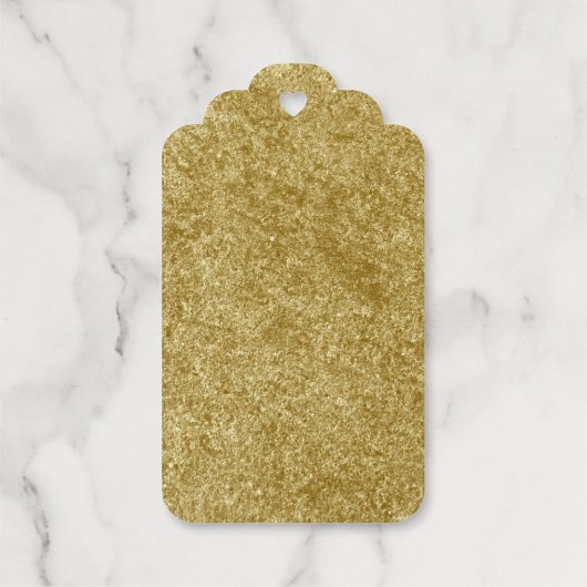 パーソナライズされたクリスマスフォイルラベル ギフトタグ (裏面)