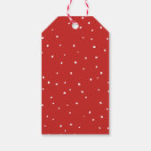 パーソナライズされたクリスマスフローラギフトラベル ギフトタグ (裏面)