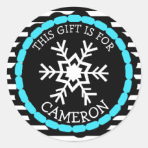 パーソナライズされたクリスマスプレゼントラベルホリデーシール