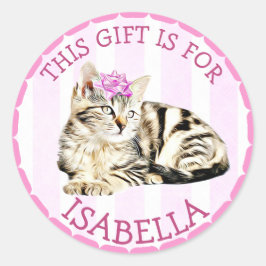 パーソナライズされたクリスマスプレゼントラベルホリデーシール ラウンドシール