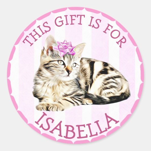 パーソナライズされたクリスマスプレゼントラベルホリデーシール ラウンドシール (正面)