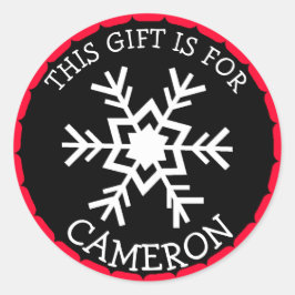 パーソナライズされたクリスマスプレゼントラベルホリデーシール ラウンドシール