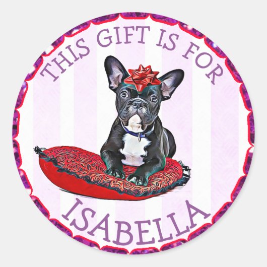 パーソナライズされたクリスマスプレゼントラベルホリデーシール ラウンドシール (正面)