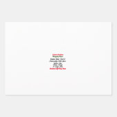 パーソナライズされたクリスマスプレゼント包装紙 ラッピングペーパーシート (正面2)