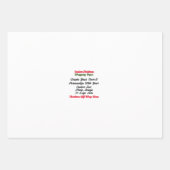 パーソナライズされたクリスマスプレゼント包装紙 ラッピングペーパーシート (正面)