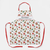 パーソナライズされたクリスマスベーキングクルーカスタム エプロン (正面)