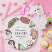 パーソナライズされたクリスマスホリデークッキースワップパーティー ペーパープレート (パーティー)