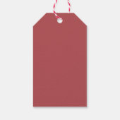 パーソナライズされたクリスマスホリデークッキーベーキング ギフトタグ (裏面)