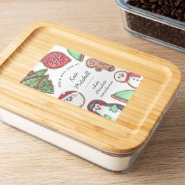 パーソナライズされたクリスマスホリデークッキーベーキング フードラベル