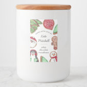 パーソナライズされたクリスマスホリデークッキーベーキング フードラベル (正面)