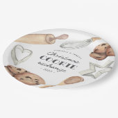 パーソナライズされたクリスマスホリデークッキー交換 ペーパープレート (アングル)