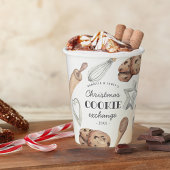 パーソナライズされたクリスマスホリデークッキー交換 紙コップ