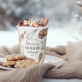 パーソナライズされたクリスマスホリデークッキー交換 紙コップ