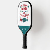パーソナライズされたクリスマスホリデーズファミリースポーツ ピックルボールラケット (左)