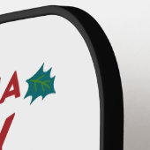 パーソナライズされたクリスマスホリデーズファミリースポーツ ピックルボールラケット (左詳細)