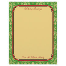 パーソナライズされたクリスマスホリデー固定紙