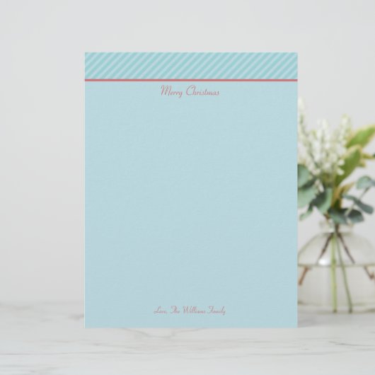 パーソナライズされたクリスマスホリデー固定紙 (スタンド正面)