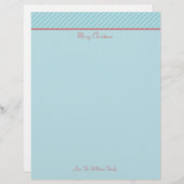 パーソナライズされたクリスマスホリデー固定紙 (正面/裏面)