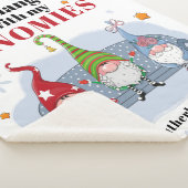 パーソナライズされたクリスマスホリデー格言 シェルパブランケット (3/4)