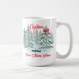 パーソナライズされたクリスマスママホリデーカスタムマザー コーヒーマグカップ