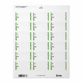 パーソナライズされたクリスマスライトホリデーギフトラベル ラベル (フルシート)