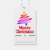 パーソナライズされたクリスマスラベル ギフトタグ (正面)