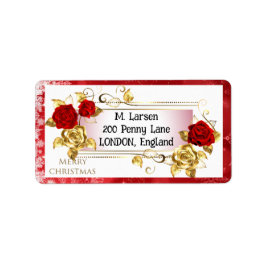 パーソナライズされたクリスマスラベル ラベル