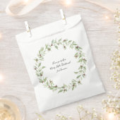 パーソナライズされたクリスマスリースバッグ フェイバーバッグ (クリップ留めされた状態)