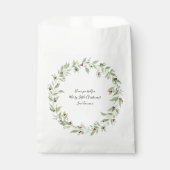 パーソナライズされたクリスマスリースバッグ フェイバーバッグ (正面)