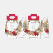 パーソナライズされたクリスマスリース フェイバーボックス (折り畳みなし)