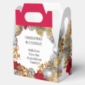 パーソナライズされたクリスマスリース フェイバーボックス (オープン)