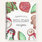 パーソナライズされたクリスマスレシピ ノートブック (正面)