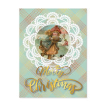 パーソナライズされたクリスマスヴィンテージはがき