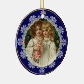 パーソナライズされたクリスマスヴィンテージオーナメント セラミックオーナメント (右)