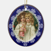 パーソナライズされたクリスマスヴィンテージオーナメント セラミックオーナメント (左)