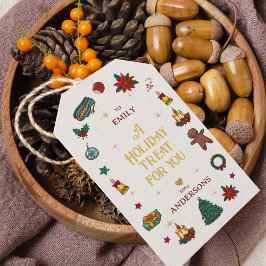 パーソナライズされたクリスマス休暇の接待へ ギフトタグ