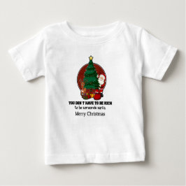 パーソナライズされたクリスマス休暇 ベビーTシャツ
